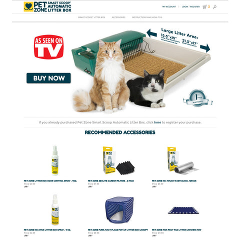 3. Pet Zone Smart Scoop Automatic Litter Box